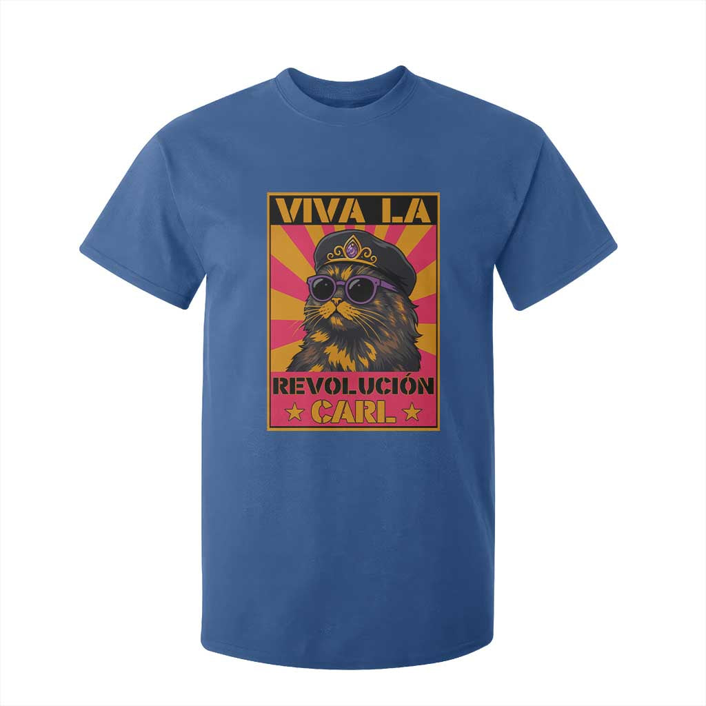 Viva La Revolucion Carl T Shirt For Kid Funny Cat Princess Meme TS11 Royal Blue Print Your Wear