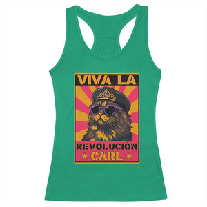 Viva La Revolucion Carl Racerback Tank Top Funny Cat Princess Meme TS11 Irish Green Print Your Wear