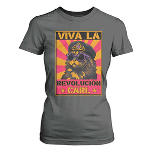 Viva La Revolucion Carl T Shirt For Women Funny Cat Princess Meme TS11 Dark Heather Print Your Wear