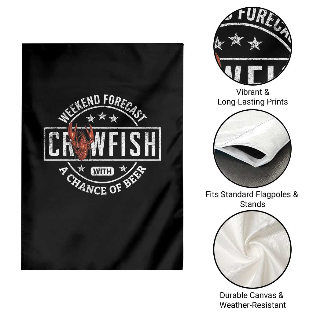 Weekend Forecast Crawfish With A Chance Of Beer Garden Flag TS11 Print Your Wear