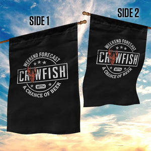 Weekend Forecast Crawfish With A Chance Of Beer Garden Flag TS11 Print Your Wear