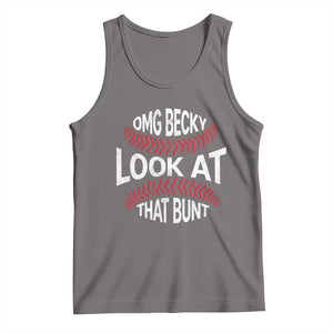 OMG Becky Look At That Bunt Funny Baseball Tank Top TS11 Deep Heather Print Your Wear