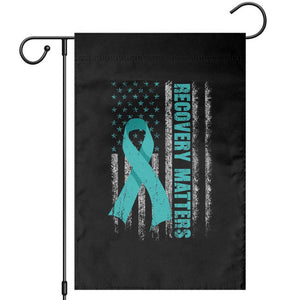 Recovery Matter Sobriety Anniversary Sober AA NA Garden Flag Vintage American Flag TS11 Black Print Your Wear