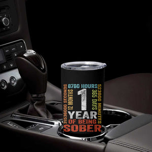 1 Year Of Being Sober Tumbler Cup 1 Year Sobriety Anniversary Addiction Recovery TS11 Print Your Wear
