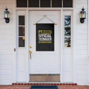 13th Birthday Garden Flag Warning Official Teenager May Contain Attitude Funny 13 Years Old TS11 Print Your Wear