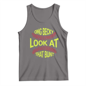 OMG Becky Look At That Bunt Funny Softball Tank Top TS11 Deep Heather Print Your Wear