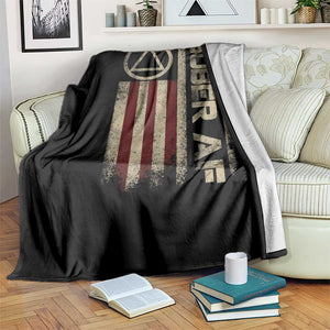 Sober AF Throw Blanket Alcoholism Addiction Recovery Rehabilitation Vintage American Flag TS11 Print Your Wear