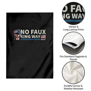 Funny No Faux King Way 8647 Garden Flag Vintage American Flag TS11 Print Your Wear