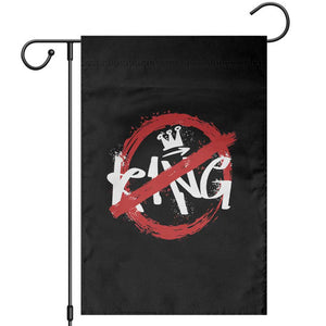 Funny No King Graffiti Style Crown Garden Flag TS11 Black Print Your Wear
