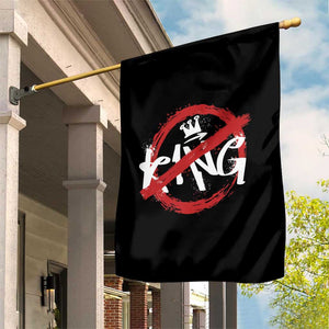 Funny No King Graffiti Style Crown Garden Flag TS11 Print Your Wear