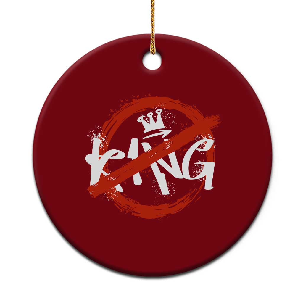 Funny No King Graffiti Style Crown Ceramic Ornament TS11 1pc Red Print Your Wear
