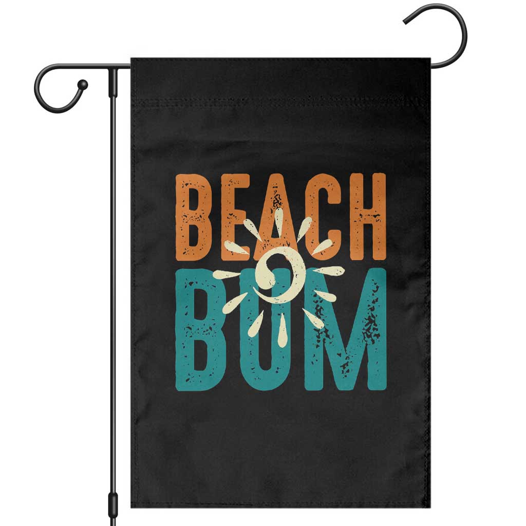 Funny Beach Bum Summer Vacation Garden Flag Beach Life Sun Light TS11 Black Print Your Wear