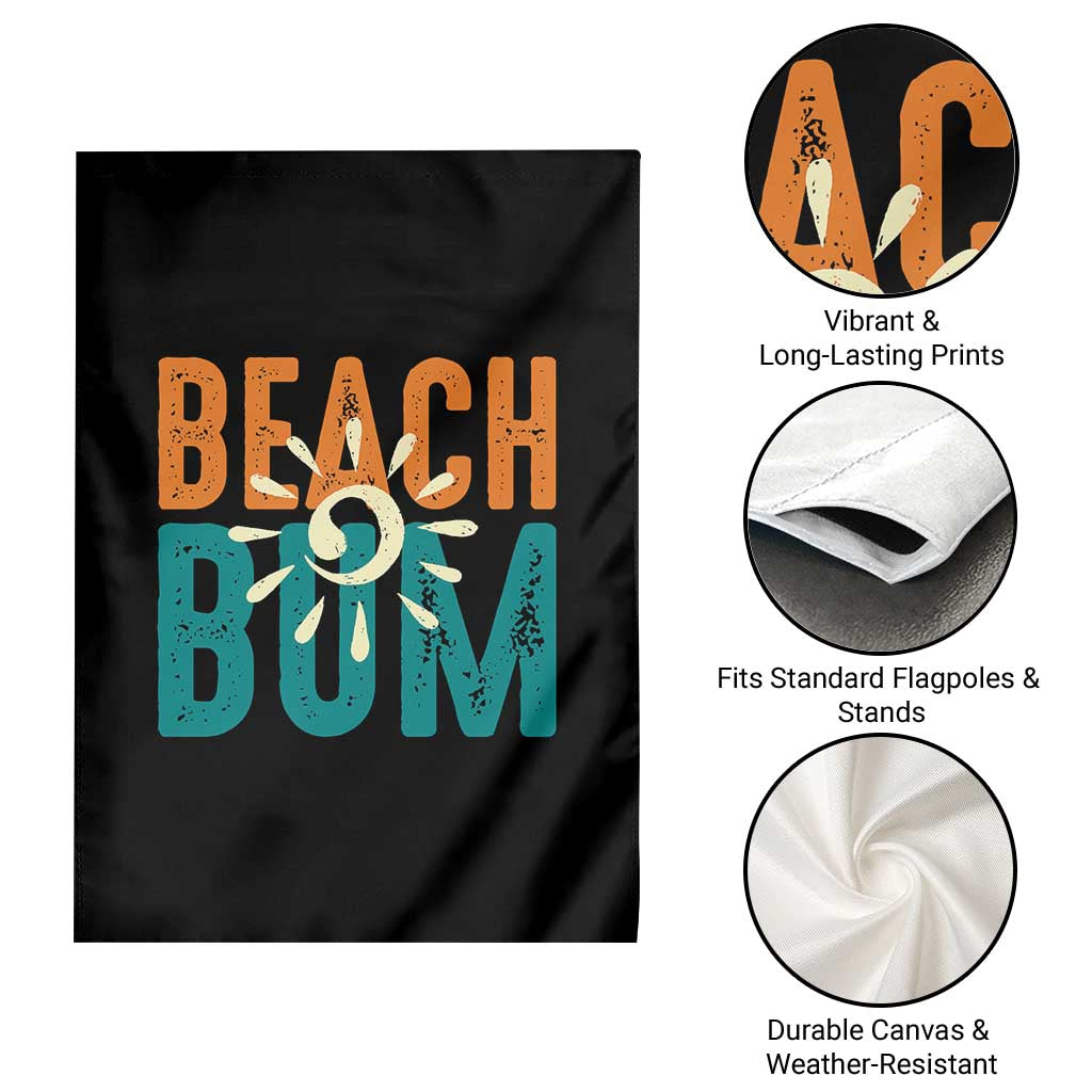 Funny Beach Bum Summer Vacation Garden Flag Beach Life Sun Light TS11 Print Your Wear