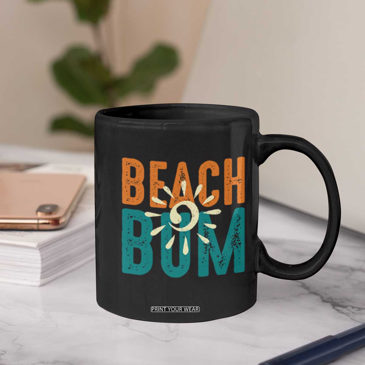 Funny Beach Bum Summer Vacation Coffee Mug Beach Life Sun Light TS11 Print Your Wear