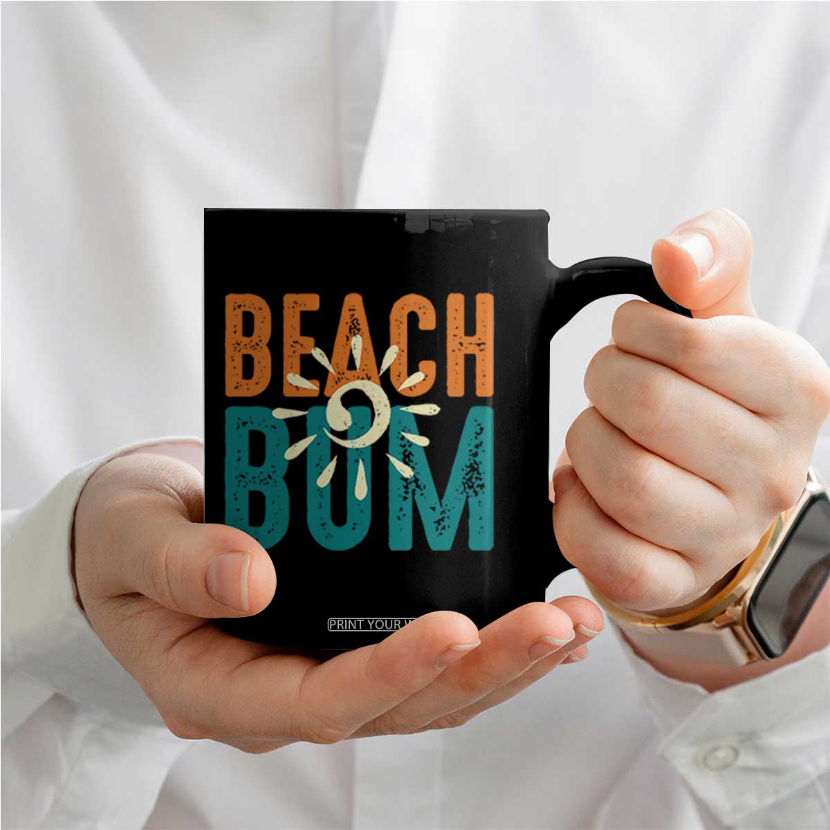 Funny Beach Bum Summer Vacation Coffee Mug Beach Life Sun Light TS11 Print Your Wear
