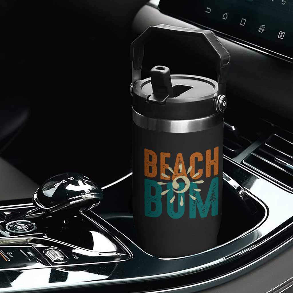 Funny Beach Bum Summer Vacation Flip Straw Tumbler Beach Life Sun Light TS11 Print Your Wear