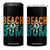 Funny Beach Bum Summer Vacation 4 in 1 Can Cooler Tumbler Beach Life Sun Light TS11 One Size: 16 oz Black Print Your Wear