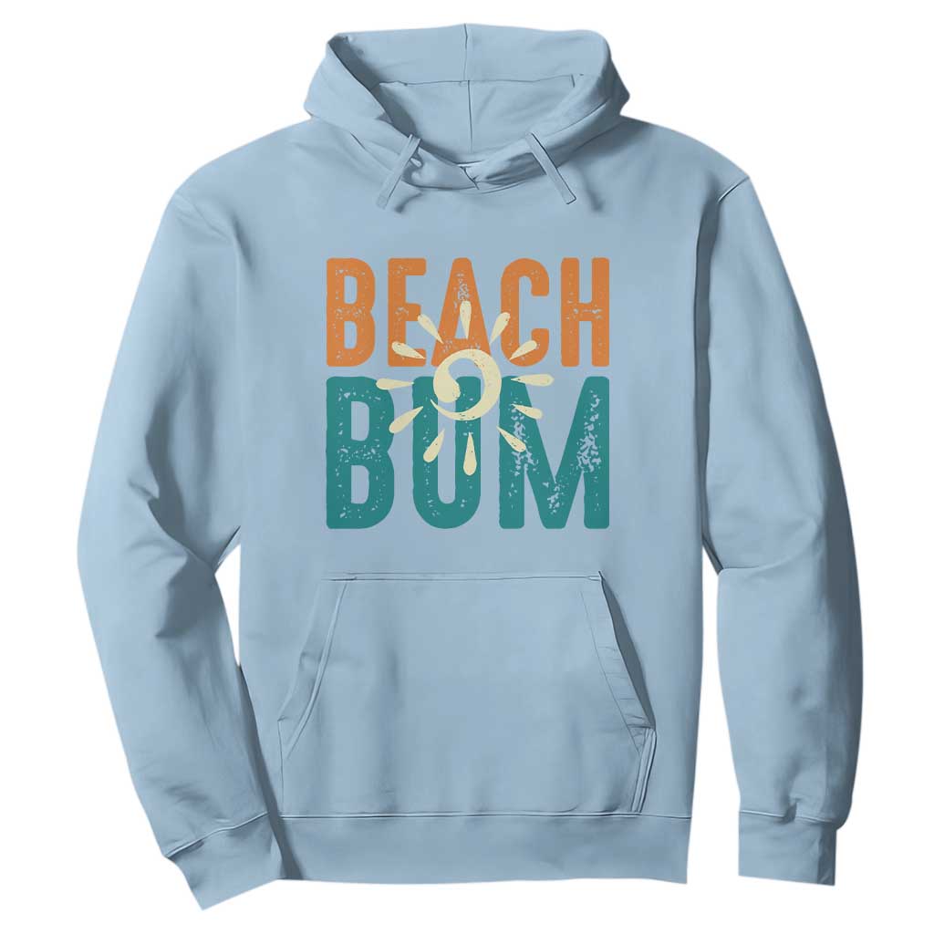 Funny Beach Bum Summer Vacation Hoodie Beach Life Sun Light TS11 Light Blue Print Your Wear