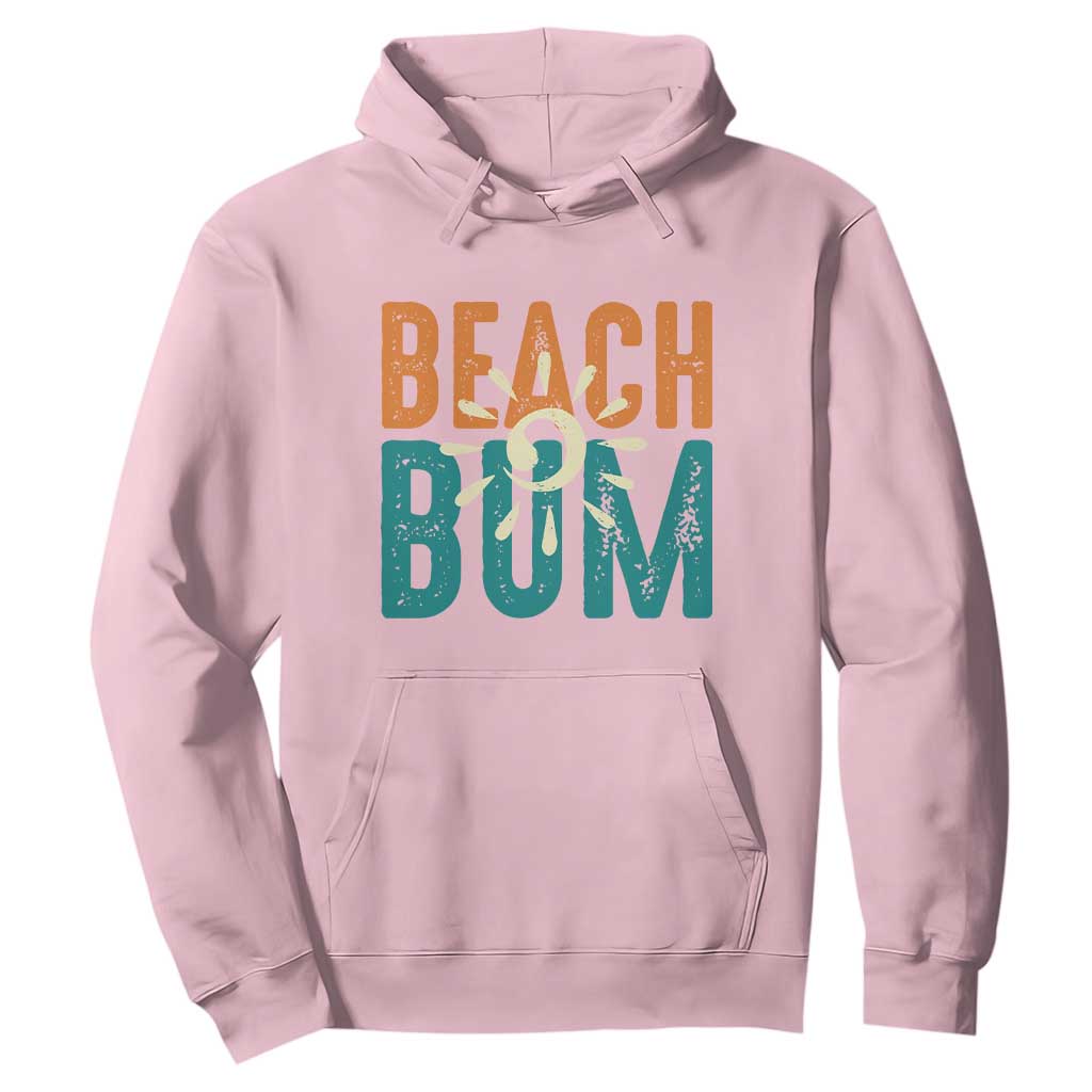 Funny Beach Bum Summer Vacation Hoodie Beach Life Sun Light TS11 Light Pink Print Your Wear