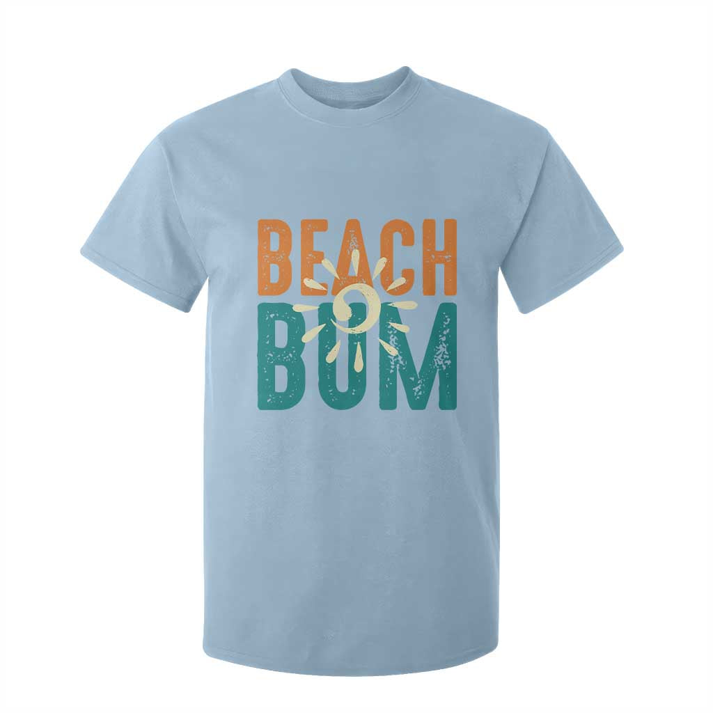 Funny Beach Bum Summer Vacation T Shirt For Kid Beach Life Sun Light TS11 Light Blue Print Your Wear