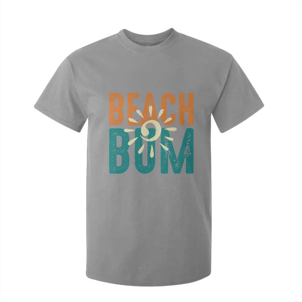 Funny Beach Bum Summer Vacation T Shirt For Kid Beach Life Sun Light TS11 Sport Gray Print Your Wear