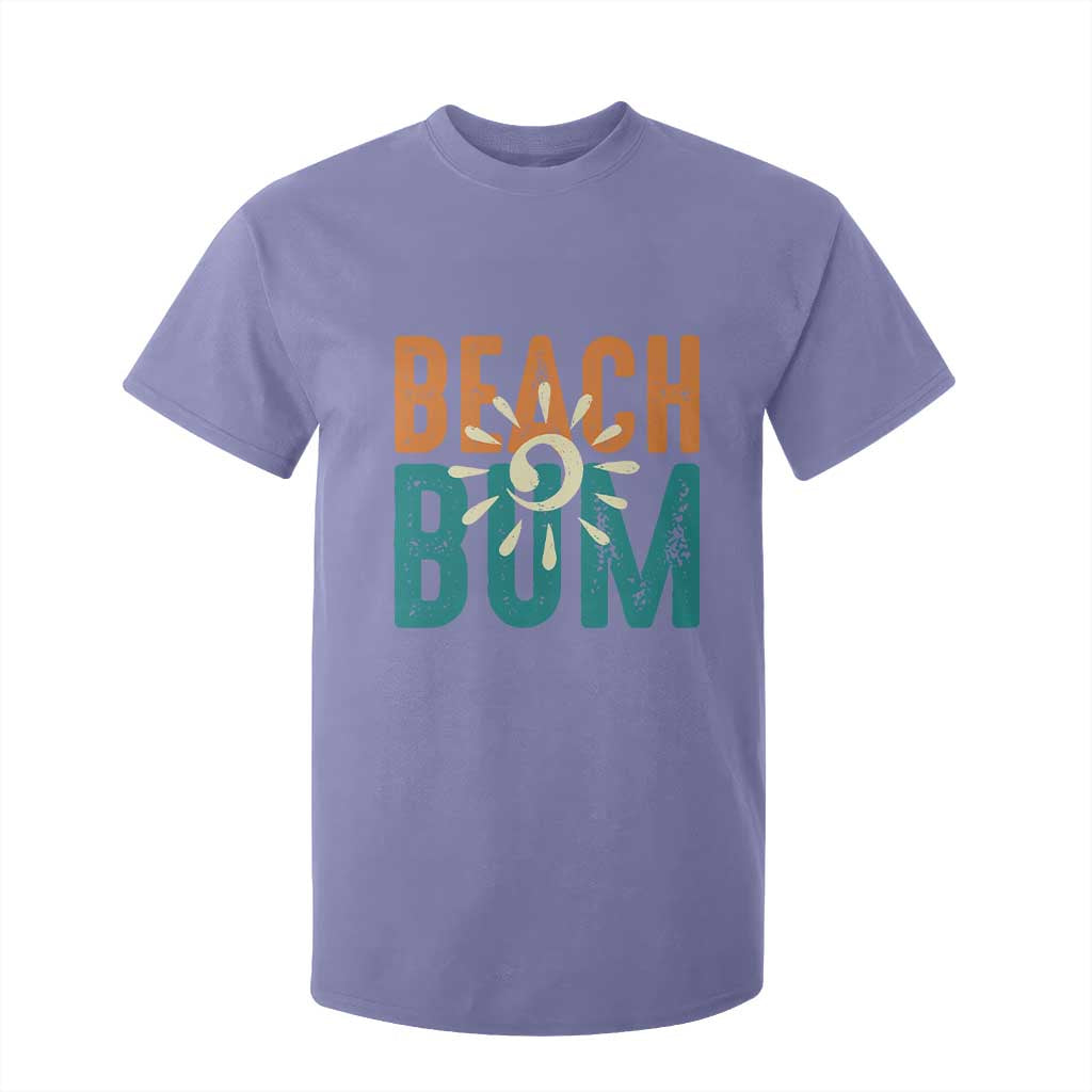 Funny Beach Bum Summer Vacation T Shirt For Kid Beach Life Sun Light TS11 Violet Print Your Wear