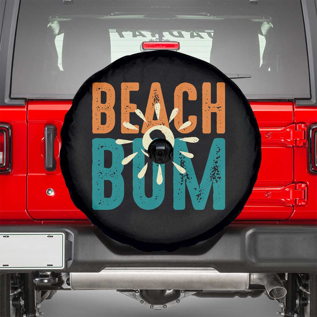 Funny Beach Bum Summer Vacation Spare Tire Cover Beach Life Sun Light TS11 Black Print Your Wear