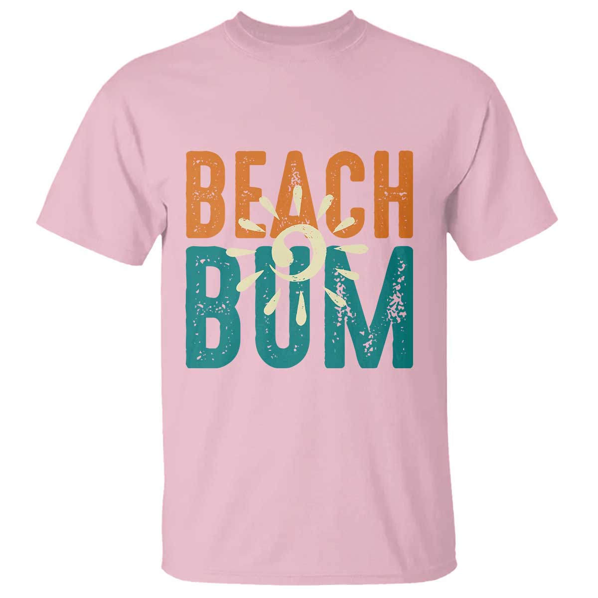 Funny Beach Bum Summer Vacation T Shirt Beach Life Sun Light TS11 Light Pink Print Your Wear