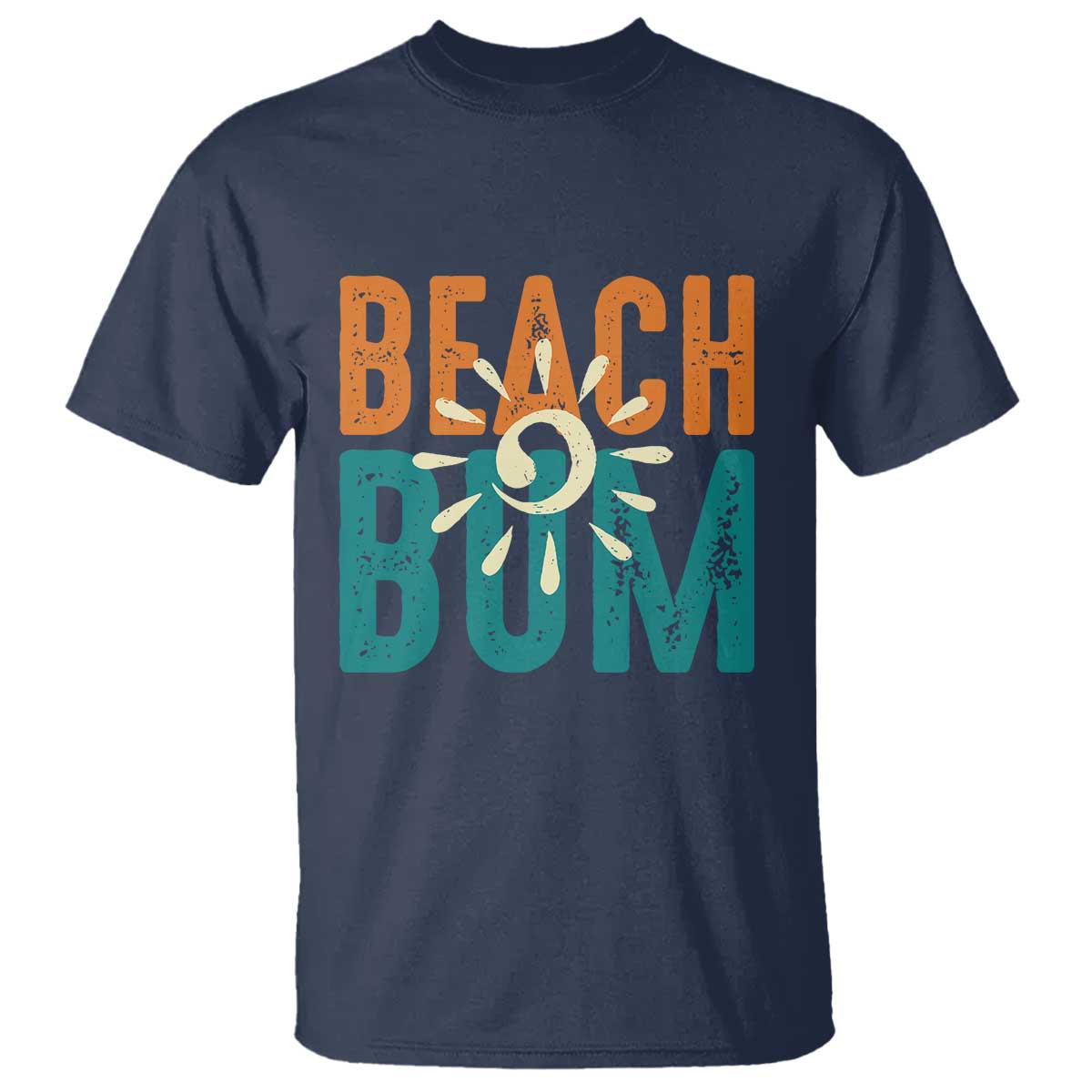 Funny Beach Bum Summer Vacation T Shirt Beach Life Sun Light TS11 Navy Print Your Wear