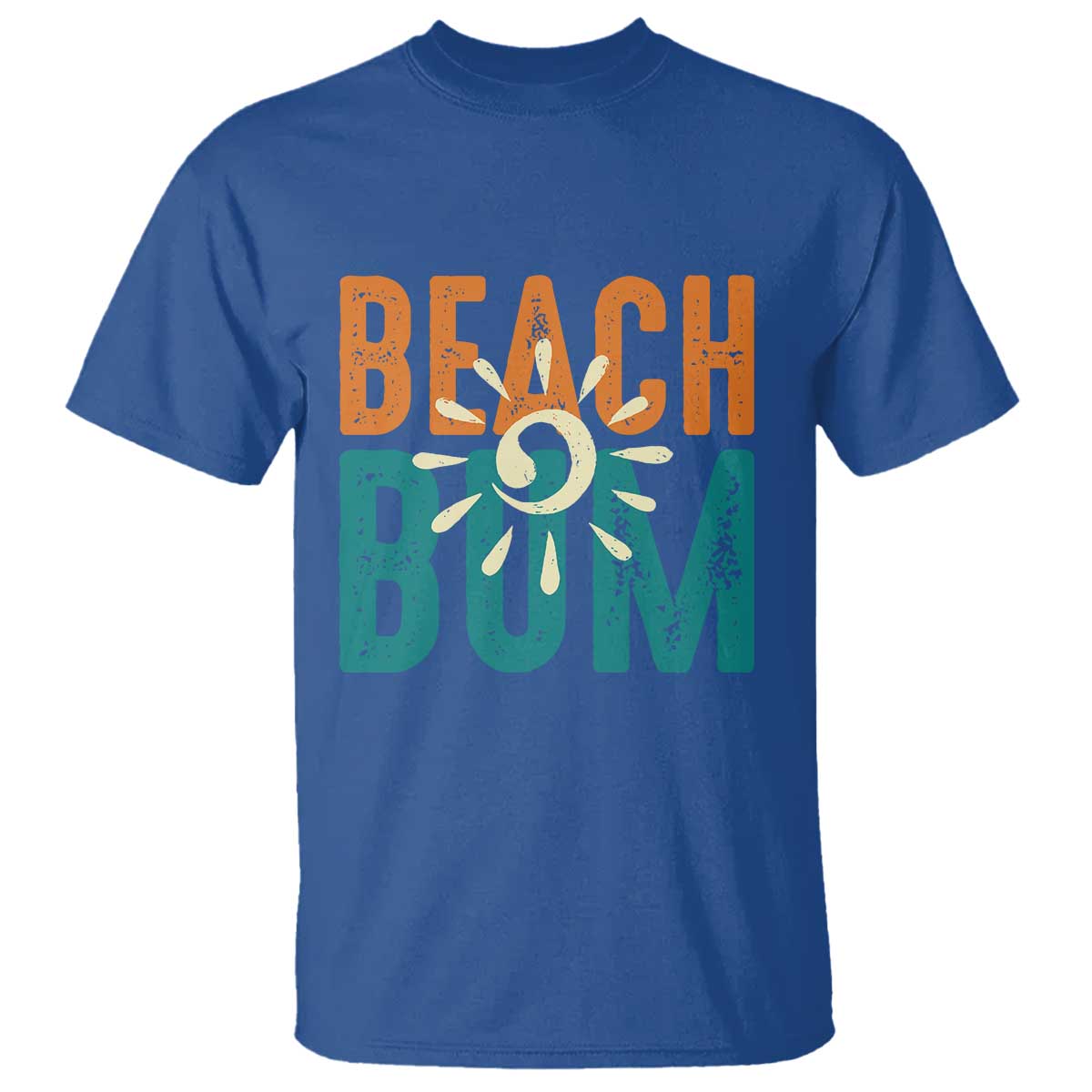 Funny Beach Bum Summer Vacation T Shirt Beach Life Sun Light TS11 Royal Blue Print Your Wear