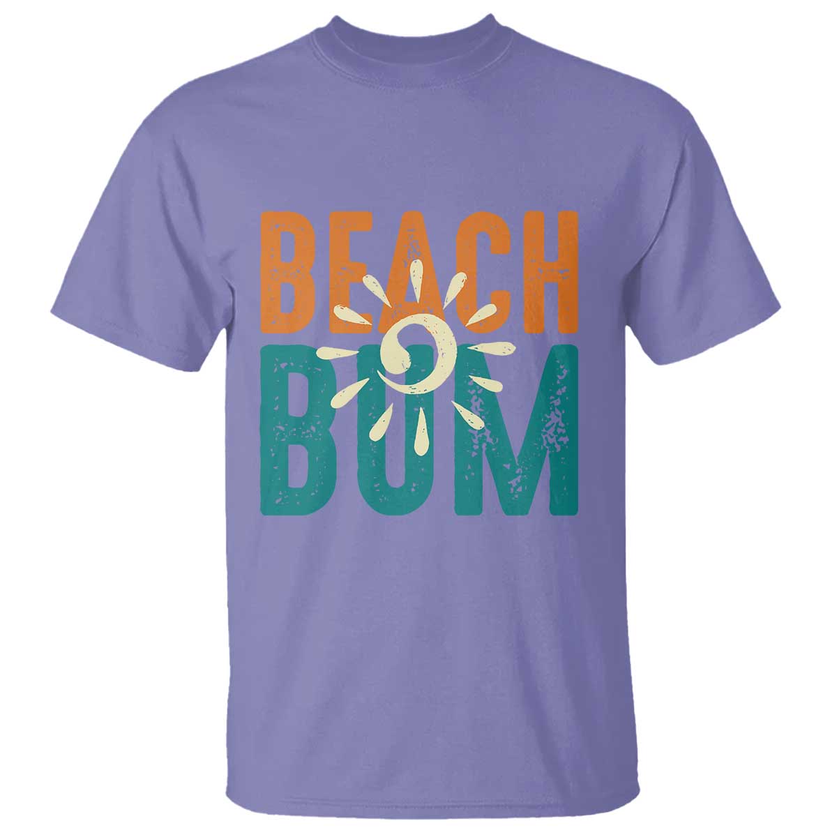 Funny Beach Bum Summer Vacation T Shirt Beach Life Sun Light TS11 Violet Print Your Wear