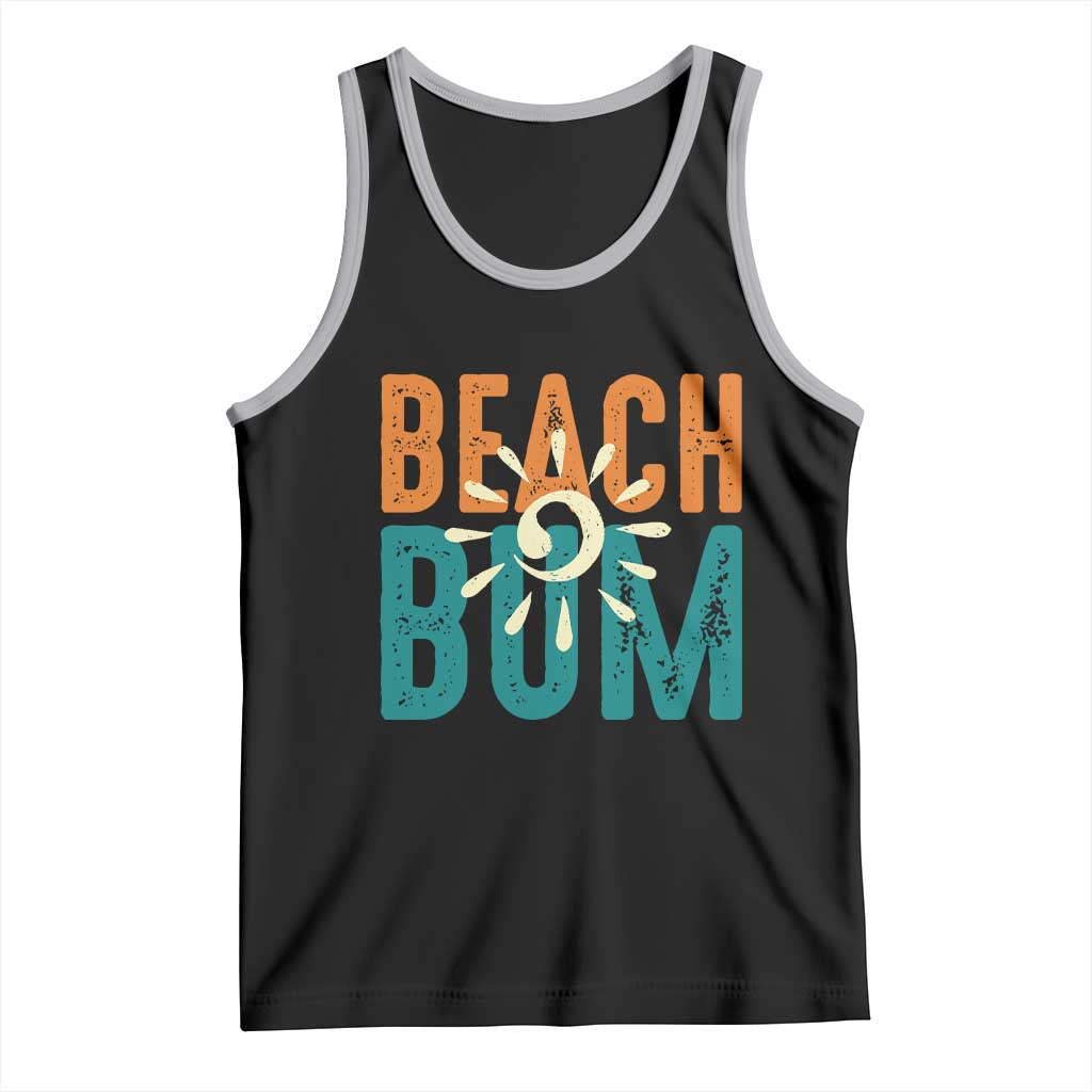 Funny Beach Bum Summer Vacation Tank Top Beach Life Sun Light TS11 Black Athletic Heather Print Your Wear