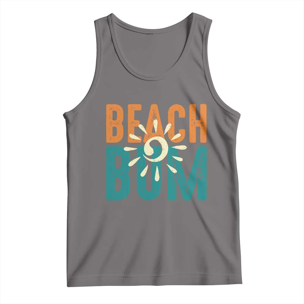 Funny Beach Bum Summer Vacation Tank Top Beach Life Sun Light TS11 Deep Heather Print Your Wear