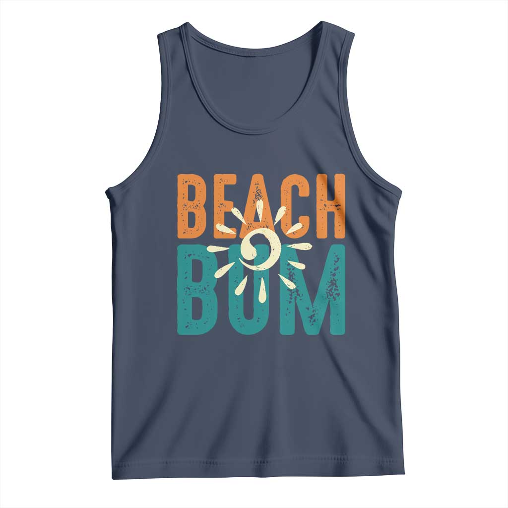 Funny Beach Bum Summer Vacation Tank Top Beach Life Sun Light TS11 Navy Print Your Wear
