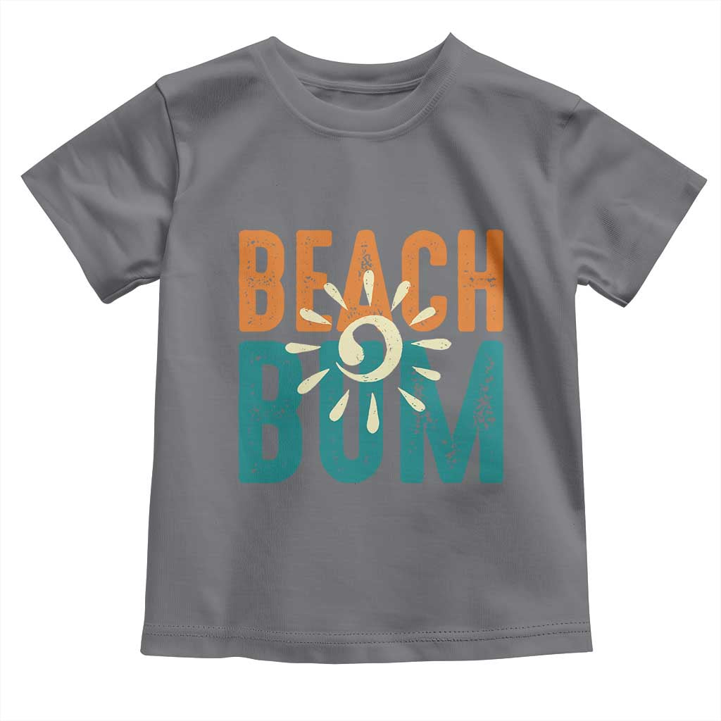 Funny Beach Bum Summer Vacation Toddler T Shirt Beach Life Sun Light TS11 Charcoal Print Your Wear