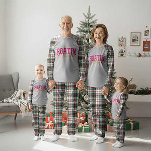 Funny Boating And Floatin Plaid Pajama Set Summer Vacation Boat Lake Life TS11 Christmas Plaid Print Your Wear