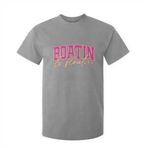 Funny Boating And Floatin T Shirt For Kid Summer Vacation Boat Lake Life TS11 Sport Gray Print Your Wear