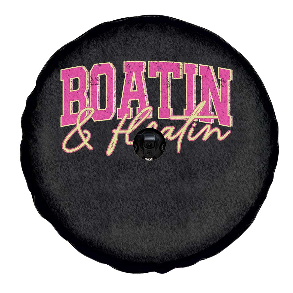 Funny Boating And Floatin Spare Tire Cover Summer Vacation Boat Lake Life TS11 Print Your Wear