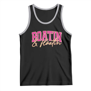 Funny Boating And Floatin Tank Top Summer Vacation Boat Lake Life TS11 Black Athletic Heather Print Your Wear