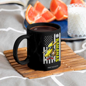 Funny Bananas Lover Baseball Vintage American Flag Coffee Mug TS11 Print Your Wear