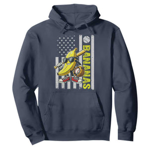 Funny Bananas Lover Baseball Vintage American Flag Hoodie TS11 Navy Print Your Wear