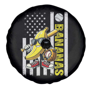 Funny Bananas Lover Baseball Vintage American Flag Spare Tire Cover TS11 Print Your Wear