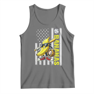 Funny Bananas Lover Baseball Vintage American Flag Tank Top TS11 Black Heather Print Your Wear