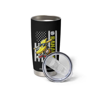 Funny Bananas Lover Baseball Vintage American Flag Tumbler Cup TS11 Print Your Wear