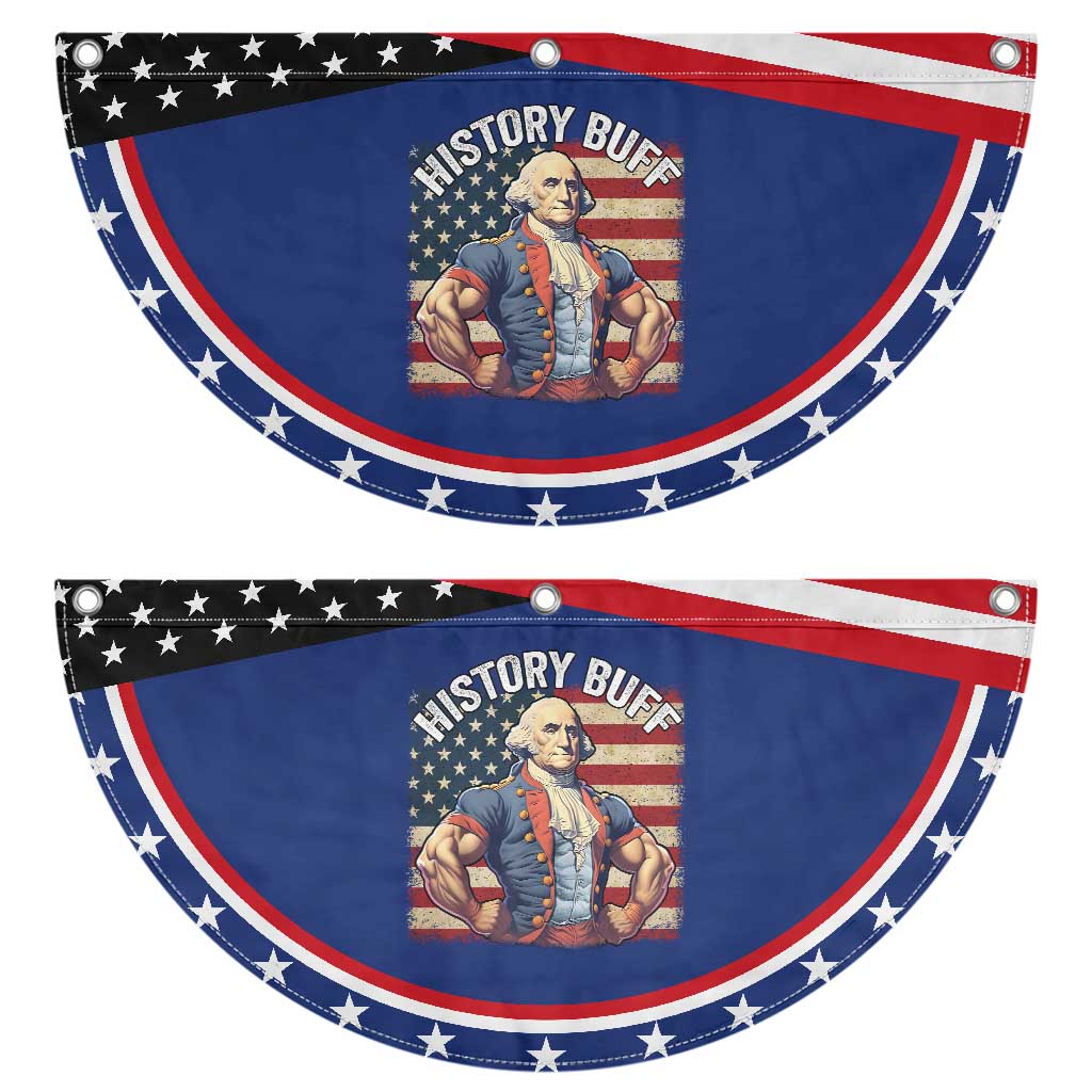 Funny George Washington Weightlifting History Buff Patriotic Fan Flag 4th of July Patriotic
