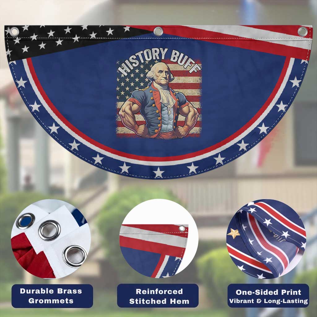 Funny George Washington Weightlifting History Buff Patriotic Fan Flag 4th of July Patriotic
