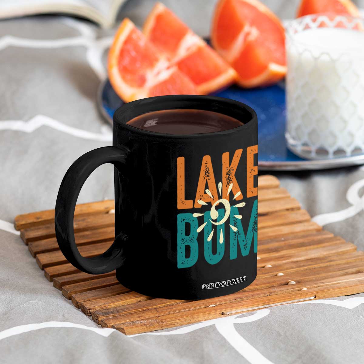 Funny Lake Bum Summer Vacation Coffee Mug Lake Life Sun Light TS11 Print Your Wear
