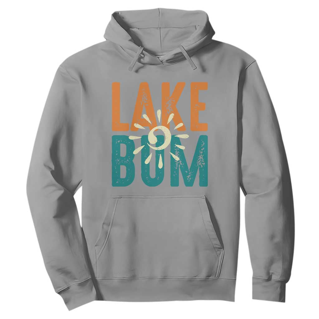 Funny Lake Bum Summer Vacation Hoodie Lake Life Sun Light TS11 Sport Gray Print Your Wear