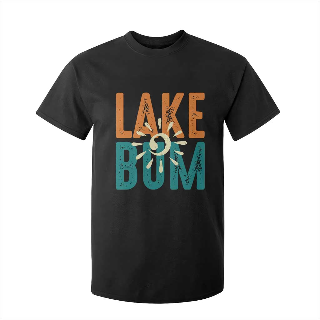 Funny Lake Bum Summer Vacation T Shirt For Kid Lake Life Sun Light TS11 Black Print Your Wear