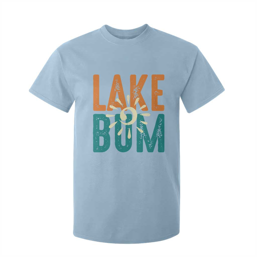 Funny Lake Bum Summer Vacation T Shirt For Kid Lake Life Sun Light TS11 Light Blue Print Your Wear